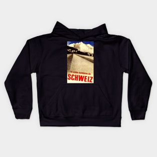 Vintage Travel - Schweiz Kids Hoodie